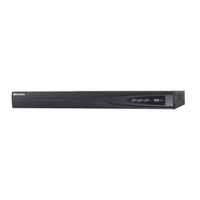 NVR 12 Megapixel (4K) / 16 canales IP / 16 Puertos PoE+ / 4 Bahías de Disco Duro / Switch PoE 300 mts / HDMI en 4K / Soporta POS